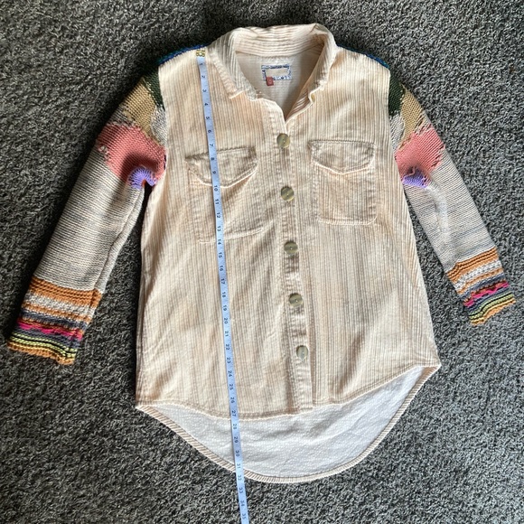 Abercrombie & Fitch Corduroy Shirt Jacket with Knit Sleeves – Size S. - Picture 3 of 10